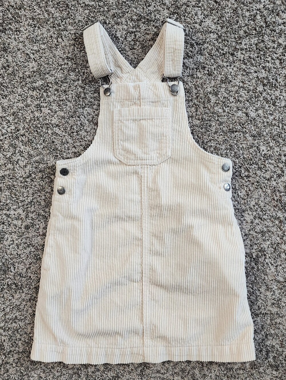 Cat&Jack Cream Corduroy Pinafore Dress 5T